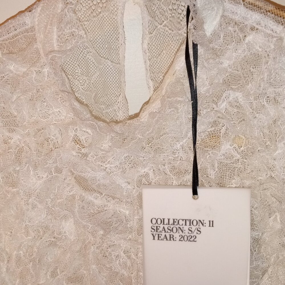 SZ Small RUFFLED LACE TOP LIMITED EDITION ZARA REF 2538/752 - Picture 4 of 7